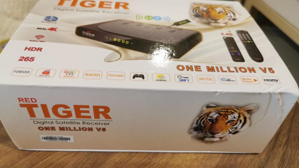 رسيفر تايجر ون مليون الاصدار الخامس فوركيه Tiger One Million V5 4K