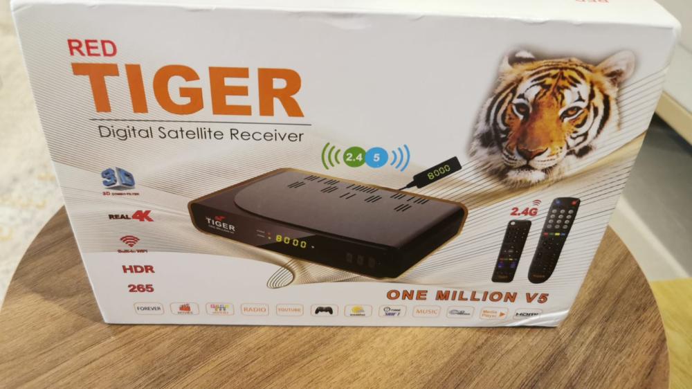 رسيفر تايجر ون مليون الاصدار الخامس فوركيه Tiger One Million V5 4K