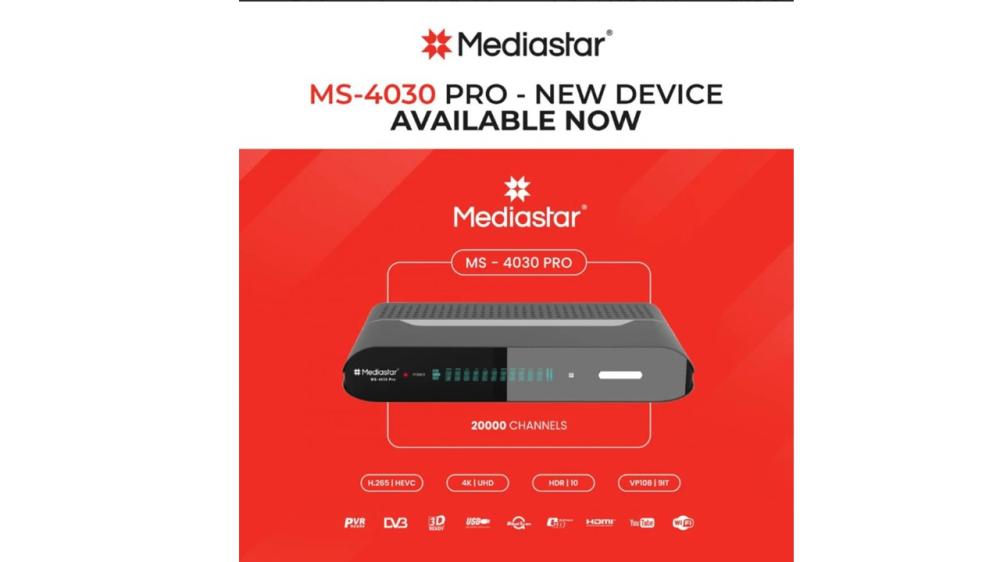رسيفر ميدياستار 4030 برو فوركيه Mediastar MS-4030 PRO 4K