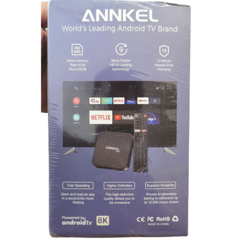 ANNKEL Pro Mini Voice Control Andr  اندرويد بوكس oid TV Box