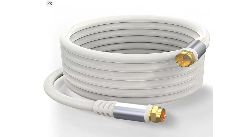 وصلة كيبل محوري 75 اوم  RG6 بماقاسات مختلفة Premium Quality High Speed Original