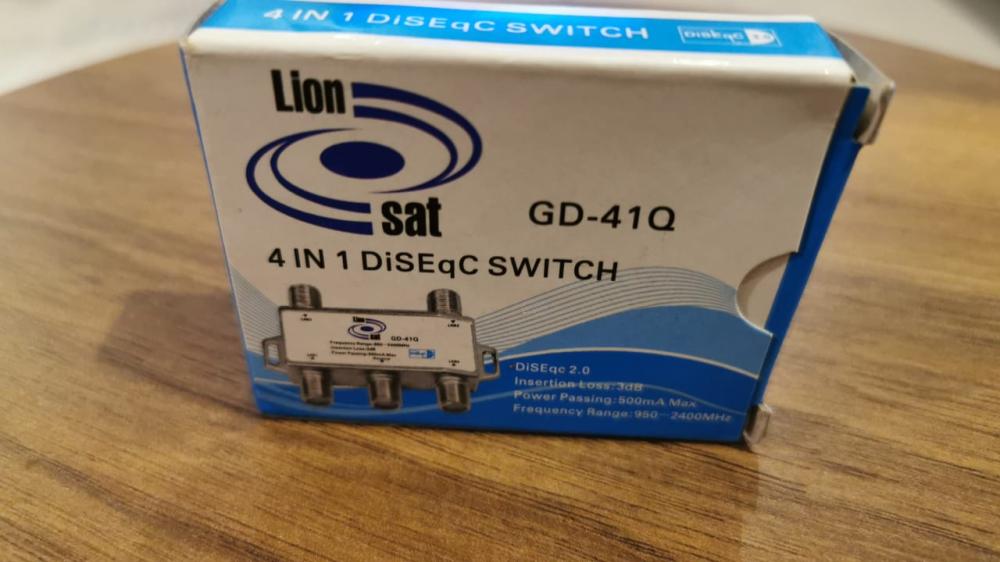 قسام دايزك سوتش ليون سات  DiseqC  Lion Sat اربعة اقمار