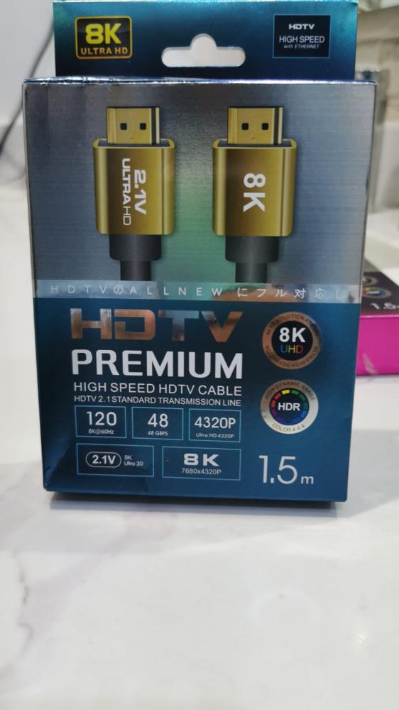 كيبل اتش دي 1.5متر HDMI CABLE 1.5 8k