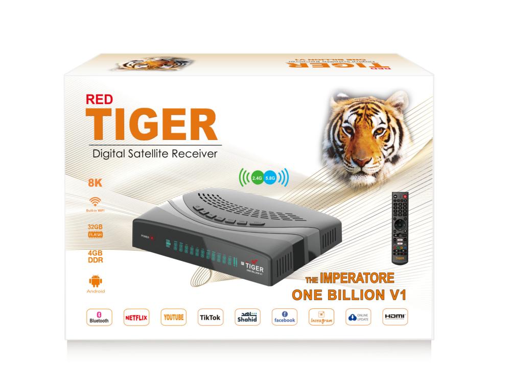 رسيفر تايجر ون بليون فوركيه اندرويد TIGER ONE BILLION V1 4K ANDROIDE