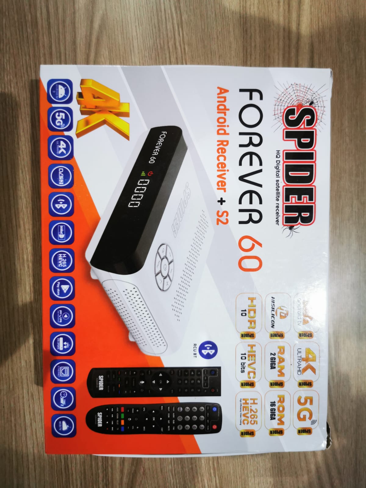 SPIDER FOREVER 60 ANDROID 5G 4K Receiver