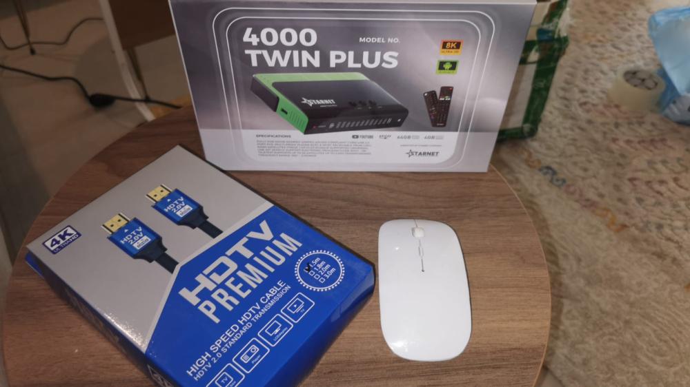 رسيفر ستارنت 4000 توين بلس فوركيه اندرويد STARNET 4000 TWIN PLUS 4K ANDROID