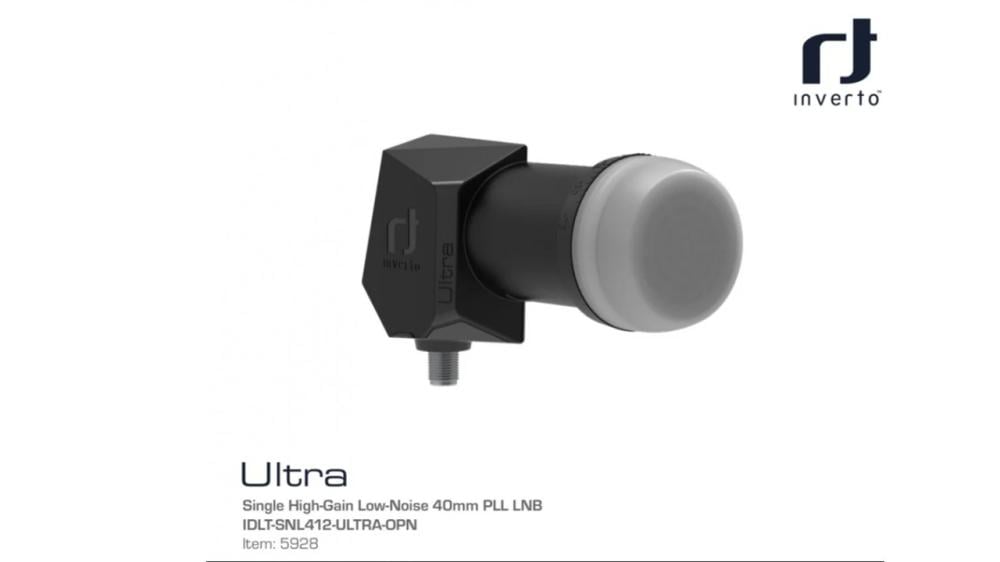 لاقط انفيرتو بلاك الترا الجديد Ultra Single High-Gain Low-Noise 40mm PLL LNB