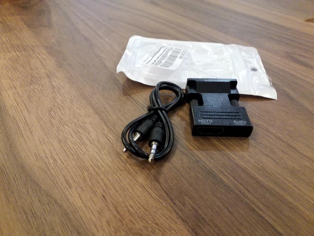 تحويلة من VGA الى HDMI مع كيبل صوت