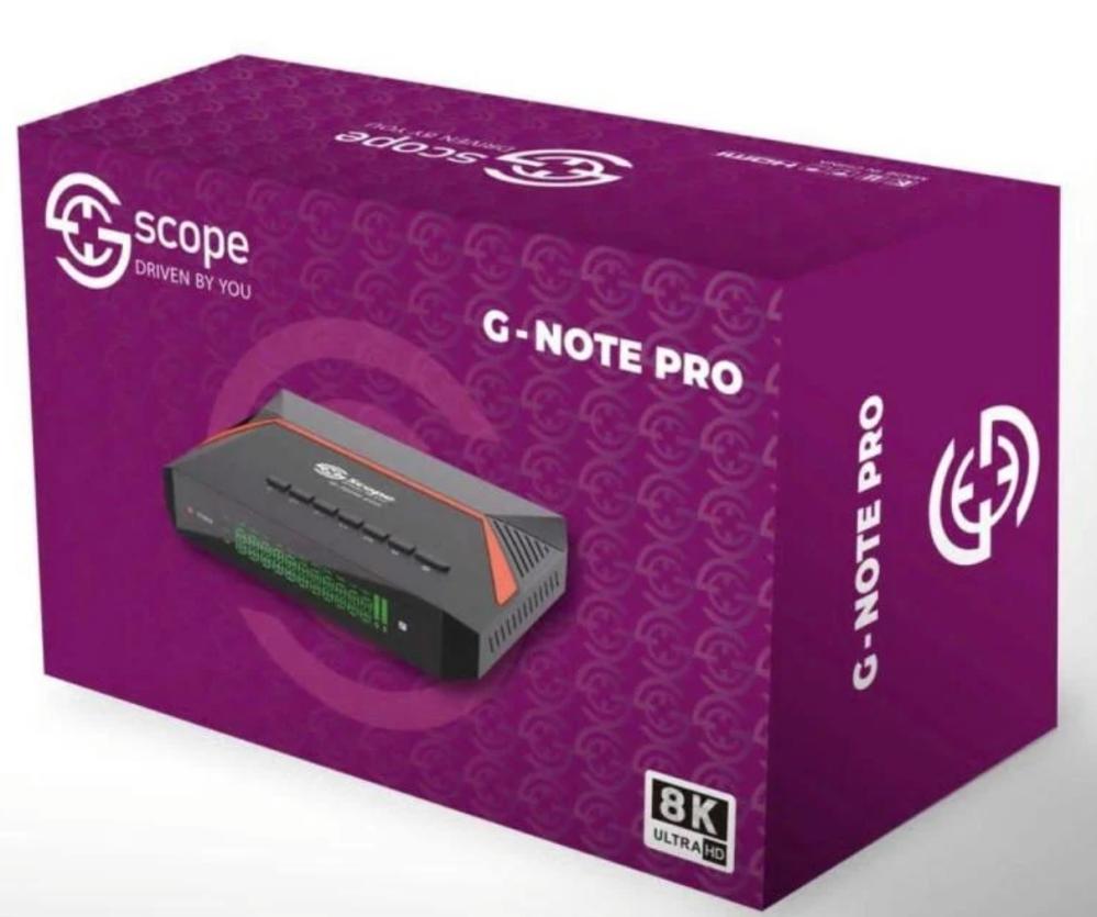 رسيفر سكوب جي نوت برو فوركيه اندرويد فايف جي SCOPE G-NOTE PRO 4K ANDROID 5G