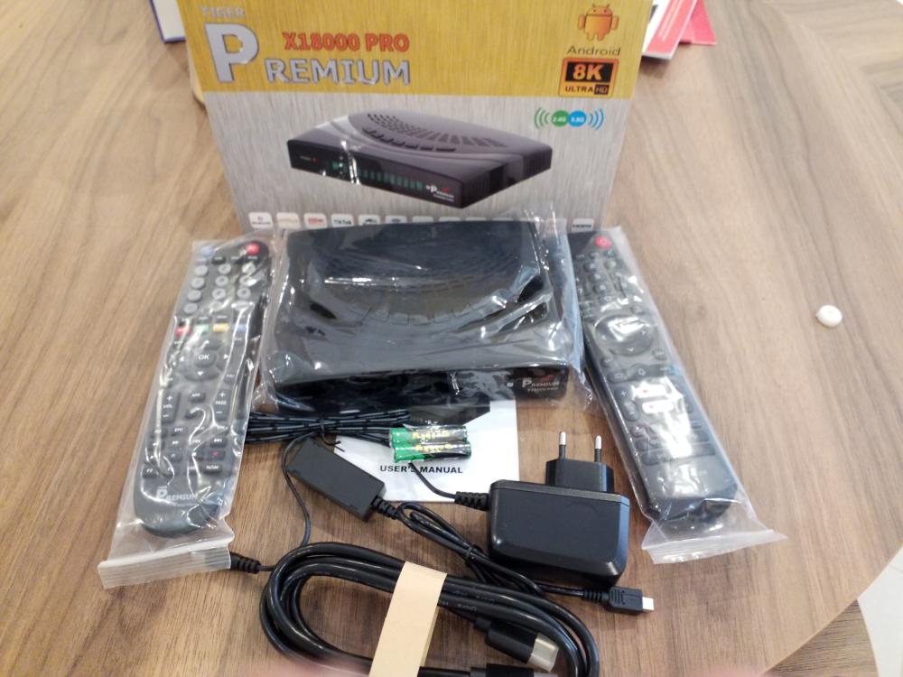 PREMIUM HD X18000 ANDROID HYBRID OTT BOX بريميوم x18000 pro