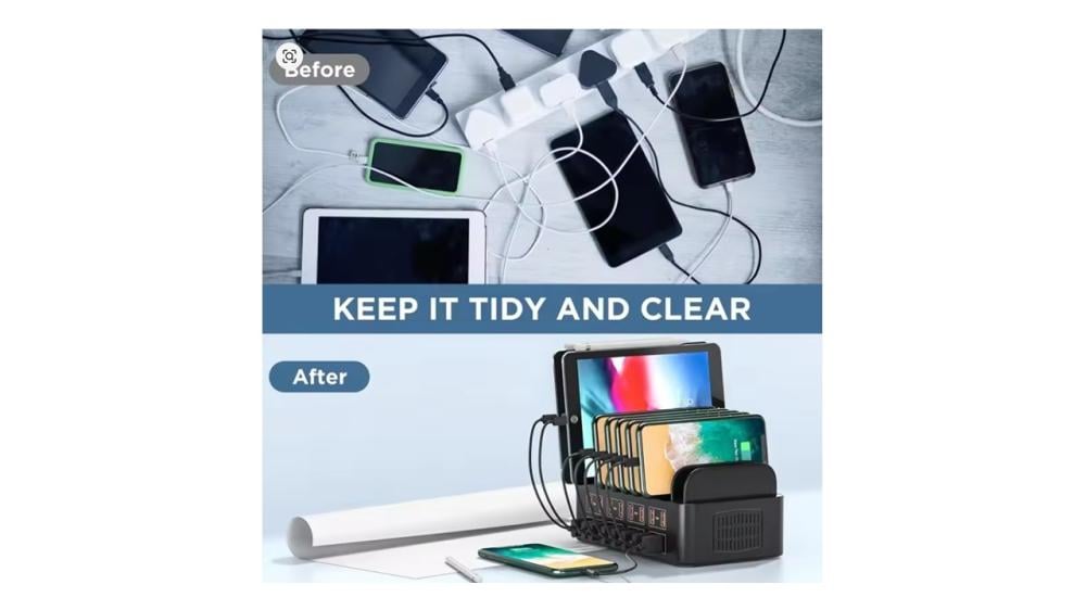 محطة شحن 18 جهاز USB Charger   بقوة 150 وات