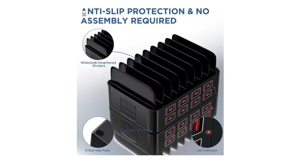 محطة شحن 18 جهاز USB Charger   بقوة 150 وات